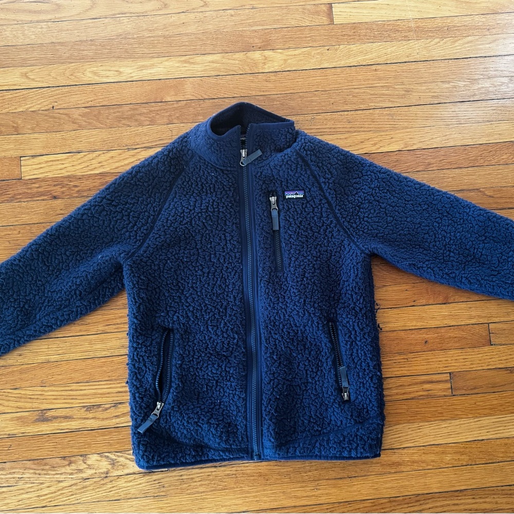 Patagonia Kids Navy Fleece Jacket